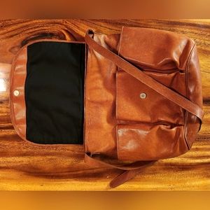 Brown Vintage Levenger Messenger Bag